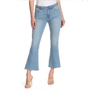 FRAME Le Crop Mini Boot With Braided Waistband Jeans | Fountain Light Wash